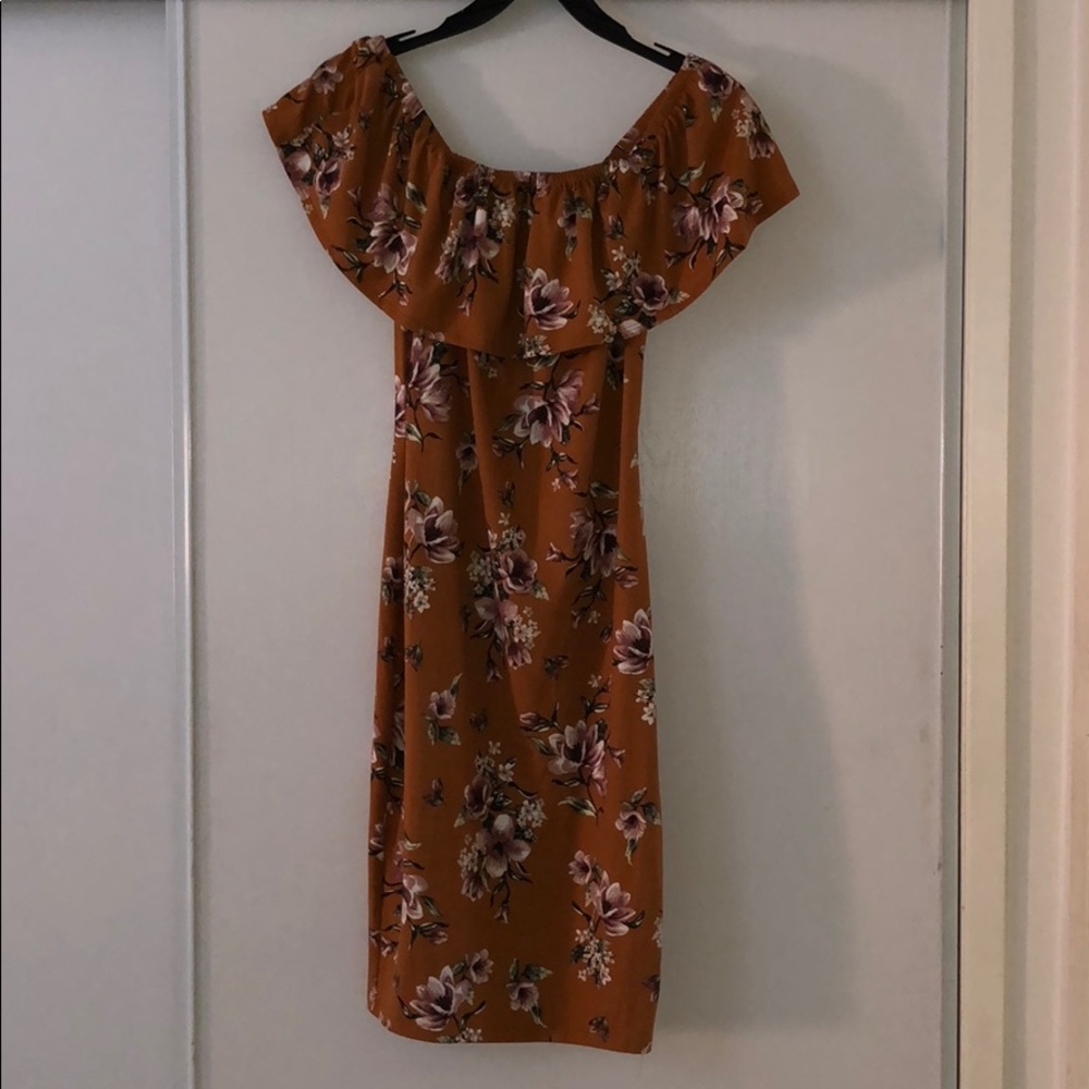 Floral Off-Shoulder Dress